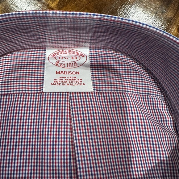 Brooks Brothers Multicolor Check Dress Shirt - Picture 2 of 3